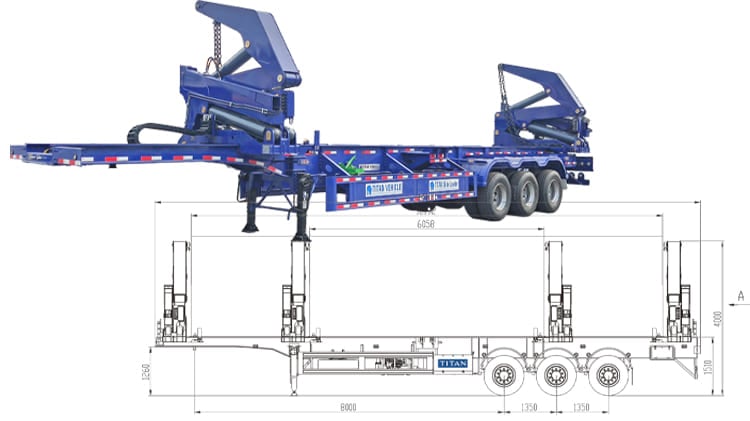 3 Axle 40Ft Container Side Lifter Trailer for Sale in Guyana