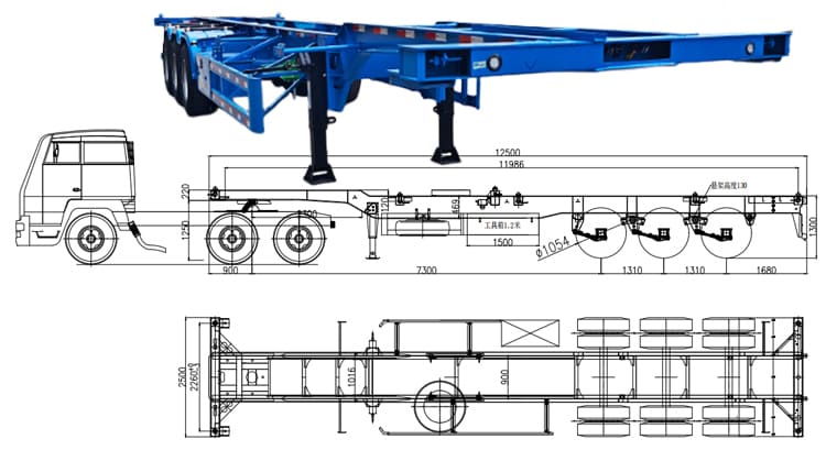 40Ft Skeleton Semi Trailer for Sale in Jamaica