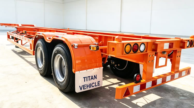 2 Axle 40Ft Gooseneck Skeletal Trailer for Sale in Jamaica