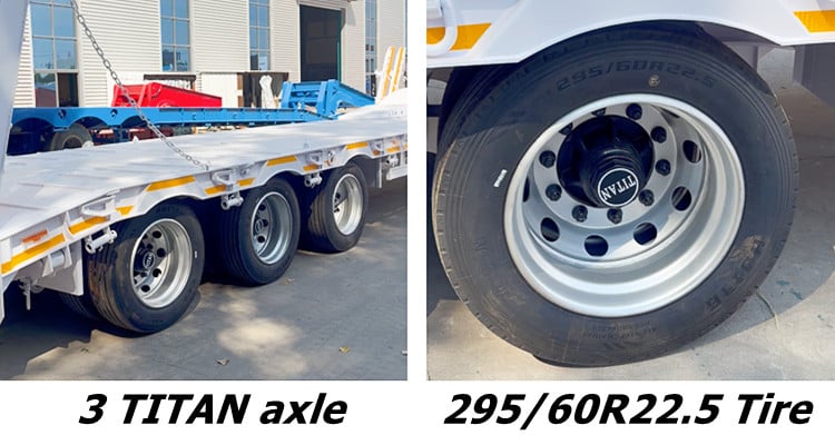 2026 New Design Lightweight Low Bed Trailer in Tanzania