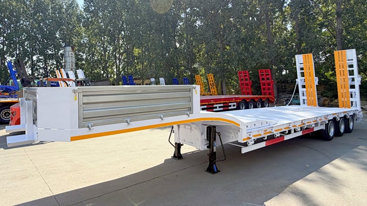 2026 New Design Lightweight Low Bed Trailer in Tanzania
