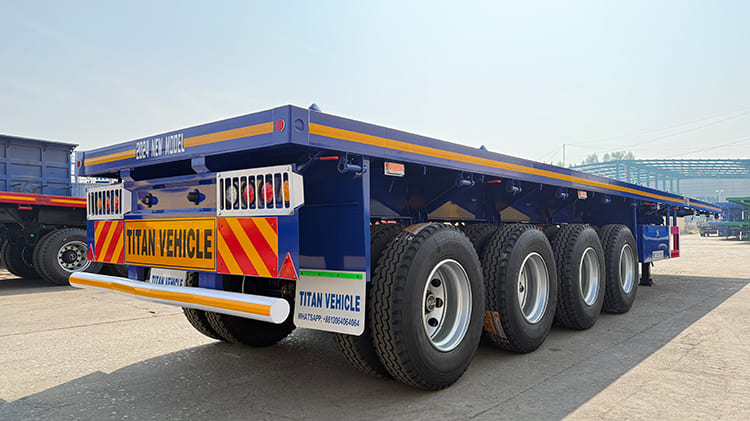 TITAN 4 Axle 40 Foot Flatbed Semi Trailer for Sale in Ghana