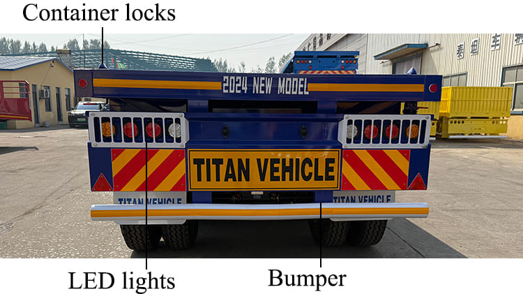 TITAN 4 Axle 40 Foot Flatbed Semi Trailer for Sale in Ghana