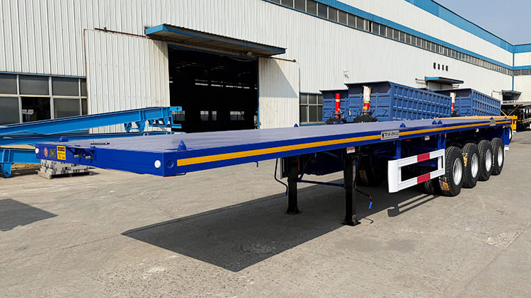 TITAN 4 Axle 40 Foot Flatbed Semi Trailer for Sale in Ghana