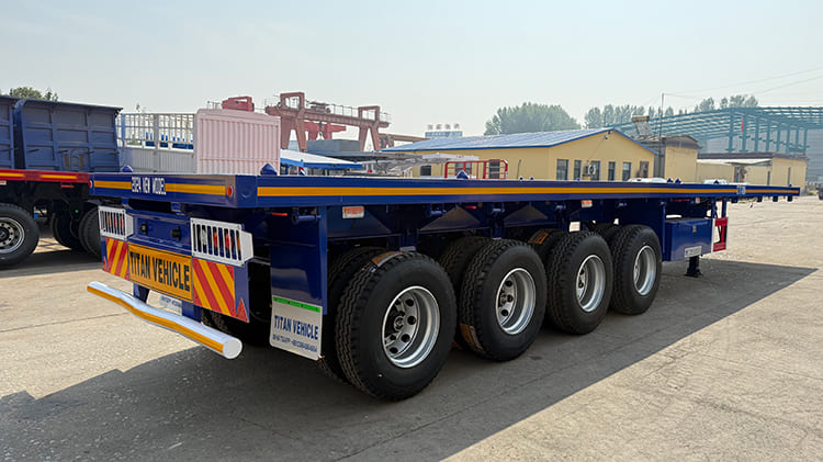 TITAN 4 Axle 40 Foot Flatbed Semi Trailer for Sale in Ghana