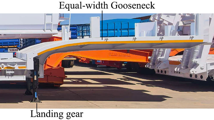 TITAN Lightweight 3 Axle Lowbed Semi Trailer for Sale in Tanzania