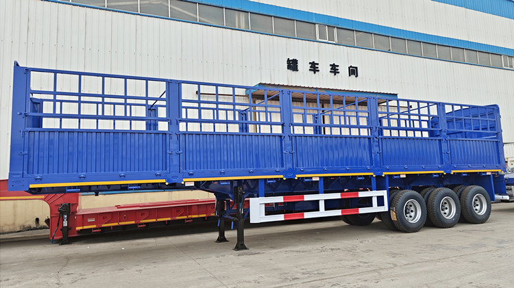 3 Axle 60 Ton Stake Side Semi Trailer for Sale in Sudan