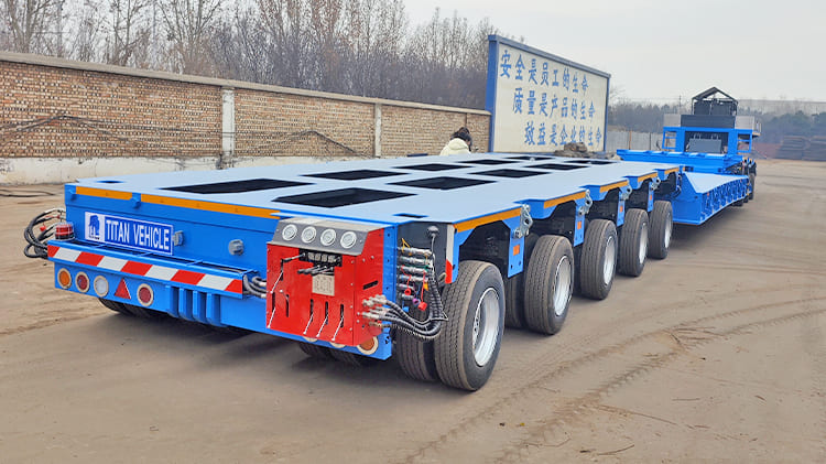 Extendable Goldhofer Multi Axle Modular Trailer for Sale in Saudi Arabia