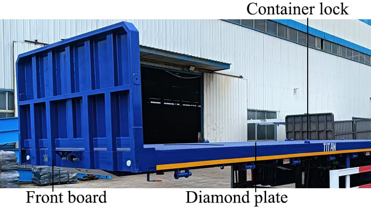 TITAN 4 Axle 12m Flat Deck Trailers for Sale in Tanzania
