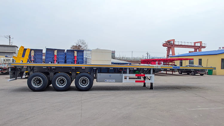 TITAN Heavy Duty Tri Axle Flatbed Trailer for Sale in Ghana