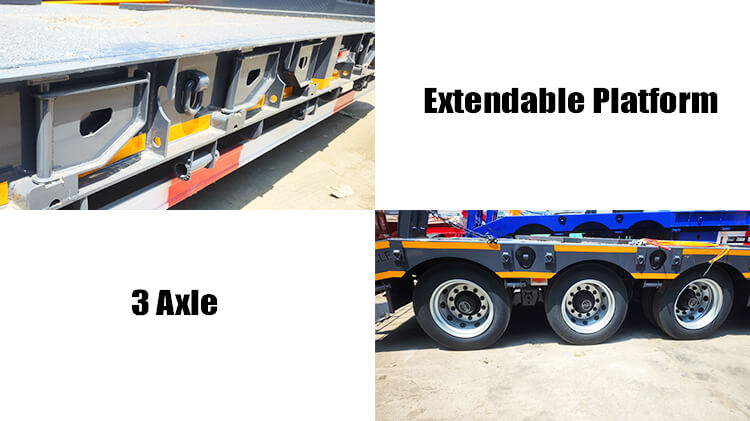 Titan 3 Axle Low Bed Truck Trailer for Sale in Angola