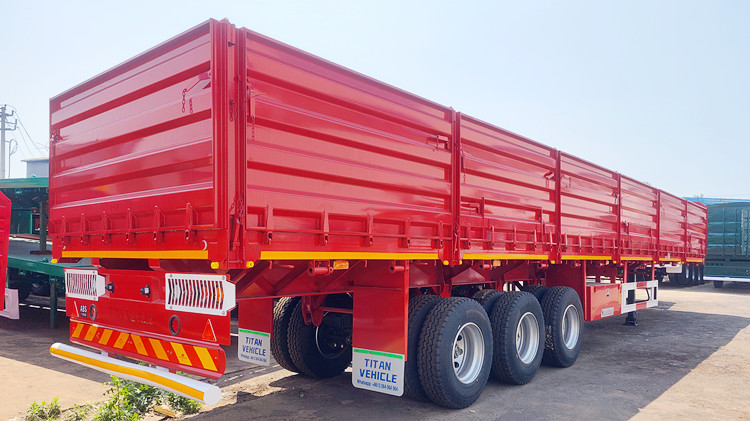 Grain Transport Tri Axle Dropside Trailer for Sale in Zambia