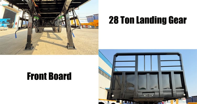 Tri Axle 40 Ft Flatbed Trailer for Sale in Sierra Leone
