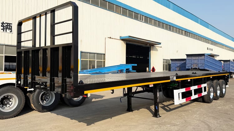 Tri Axle 40 Ft Flatbed Trailer for Sale in Sierra Leone