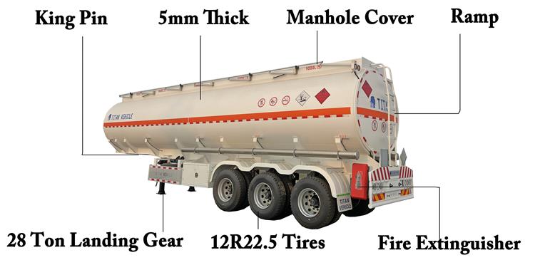 45000 L Petrol Tanker Trailer for Sale In Mali