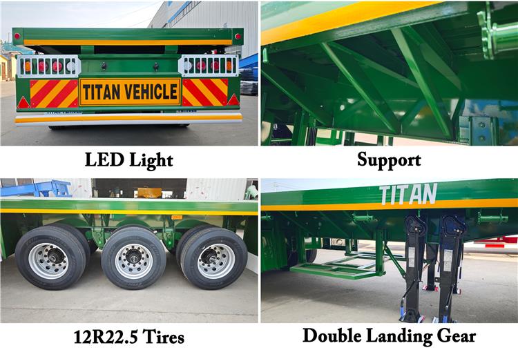 3 Axle 40 ft Flated Trailer for Sale Near Me In Jamaica