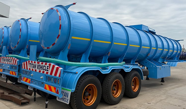 TITAN 3 Axle 20CBM Acid Tanker Trailer for Sale in Congo