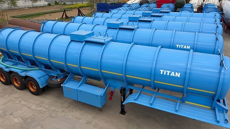 TITAN 3 Axle 20CBM Acid Tanker Trailer for Sale in Congo