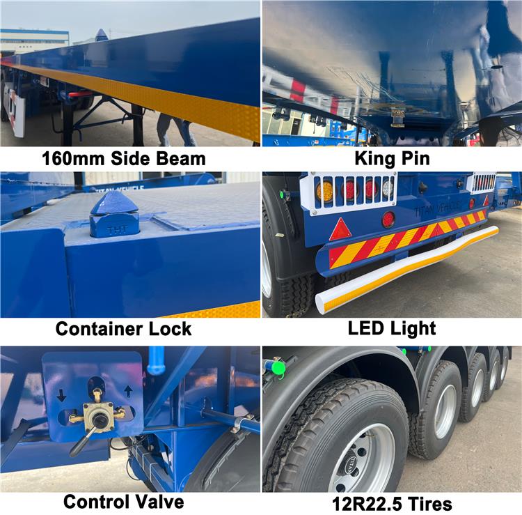 5 Axle Flatbed Container Trailer for Sale In Jamaica