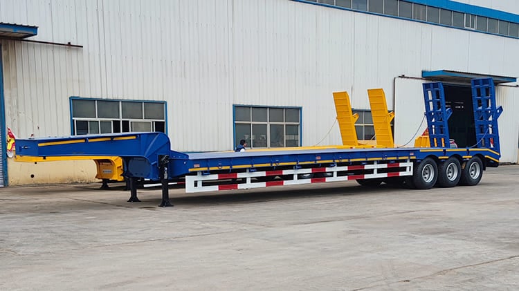 TITAN 3 Axle 80T Low Bed Semi Trailer for Sale in Ghana