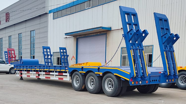 TITAN 3 Axle 80T Low Bed Semi Trailer for Sale in Ghana