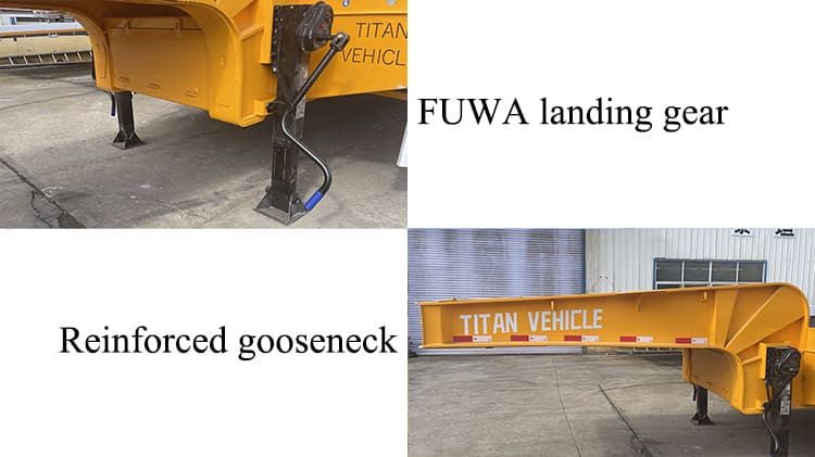 TITAN 4 Axle Low Bed Trailer Truck for Sale in Tanzania
