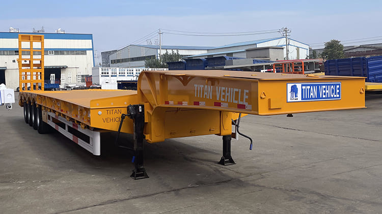 TITAN 4 Axle Low Bed Trailer Truck for Sale in Tanzania