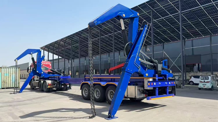 45 T Extendable Side Loader Trailer Price for Sale in Papua New Guinea
