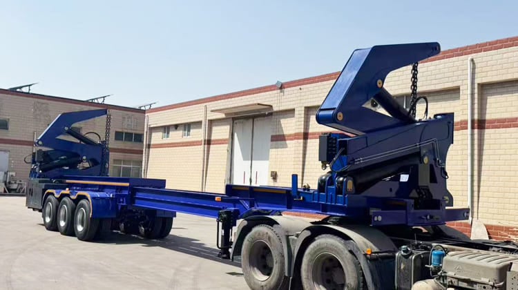 45 T Extendable Side Loader Trailer Price for Sale in Papua New Guinea