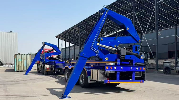 45 T Extendable Side Loader Trailer Price for Sale in Papua New Guinea