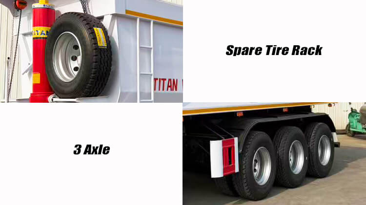 Titan 3 Axle Tipper Semi Trailer for Sale in Chad