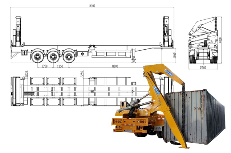 40 Ft Side Lifter Trailer for Sale in Papua New Guinea