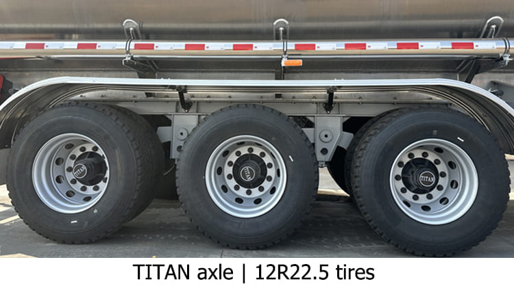 TITAN 50000L Aluminum Fuel Tanker Trailer for Sale in Tanzania