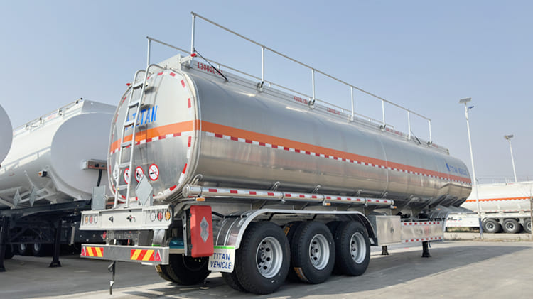 TITAN 50000L Aluminum Fuel Tanker Trailer for Sale in Tanzania