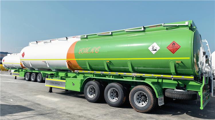 3 Axle 45000 Liters Palm Oil Tanker Trailer for Sale In Zambia