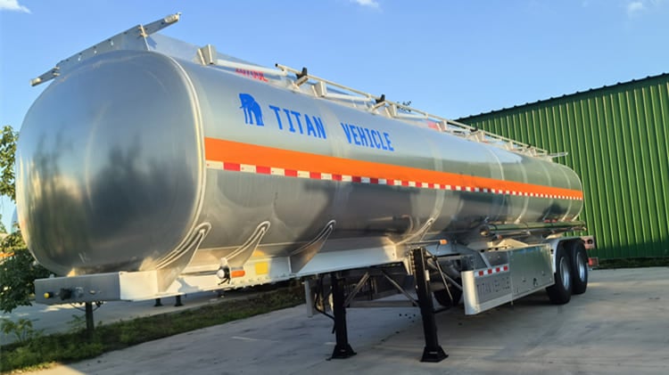 TITAN 2 Axle Aluminum Fuel Tank Semi Trailer for Sale in Tanzania