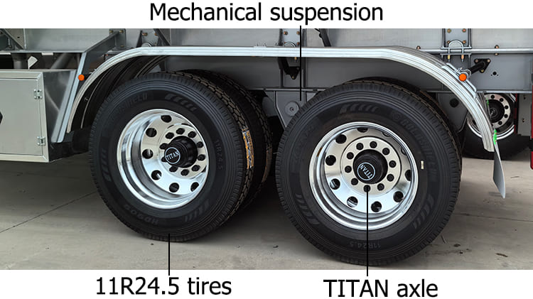 TITAN 2 Axle Aluminum Fuel Tank Semi Trailer for Sale in Tanzania