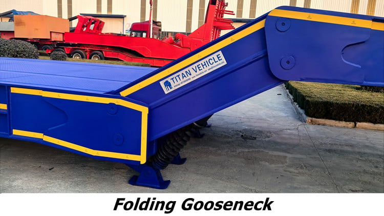 2 Line 4 Axle 120 Ton Folding Gooseneck Trailer for Sale