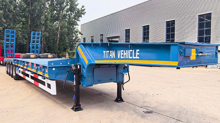 Titan 4 Axle 100 Ton Low Bed Trailer for Sale in Oman