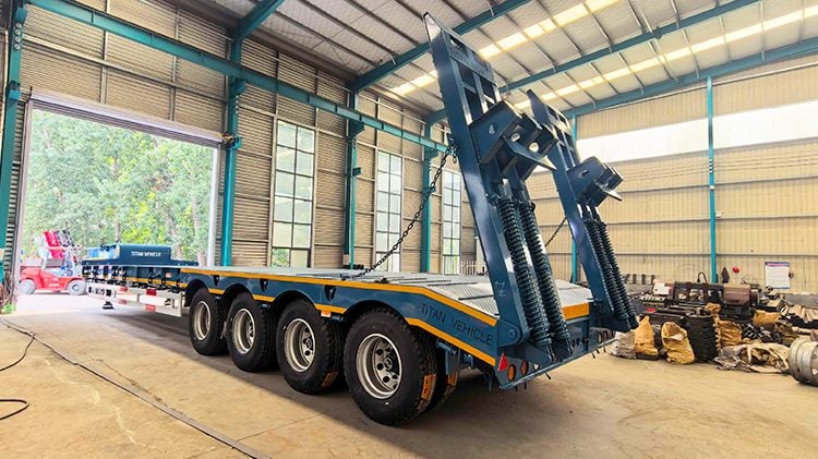 Titan 4 Axle 100 Ton Low Bed Trailer for Sale in Oman