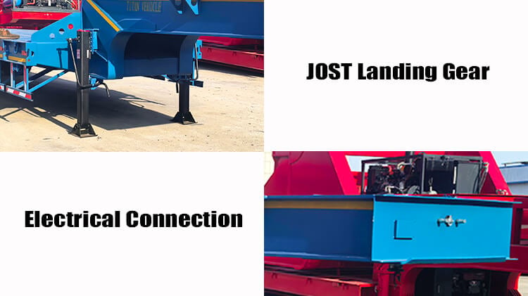 Titan 4 Axle Extendable Lowbed Trailer for Sale in Oman