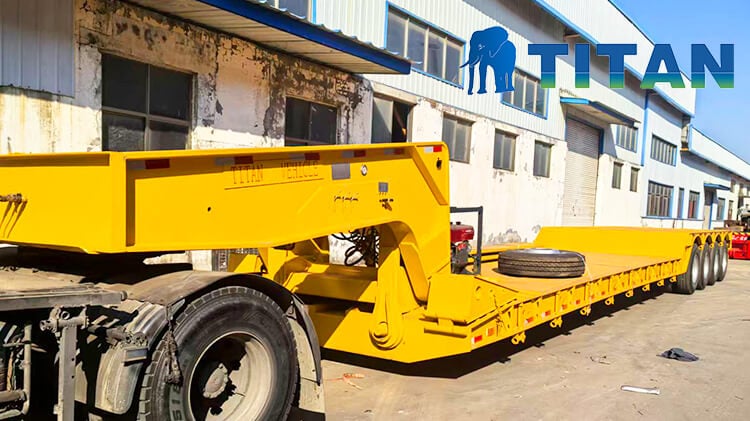 Titan Front Loading Low Bed Trailer for Sale in Oman