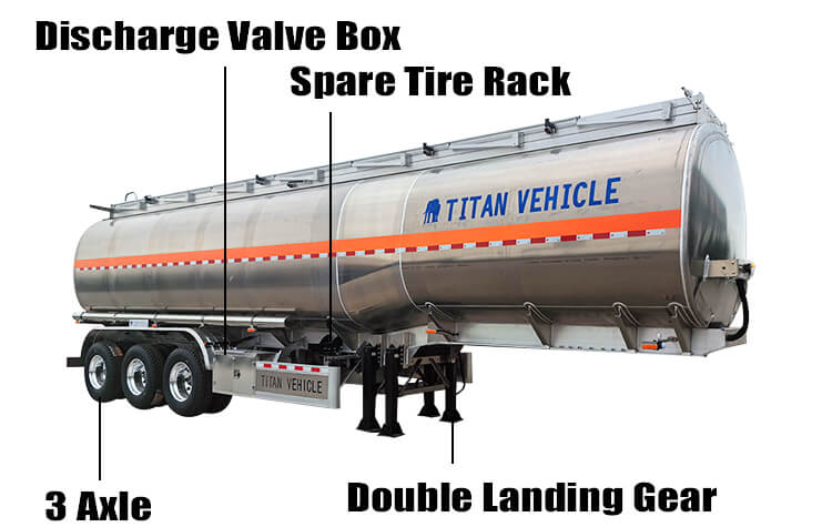 3 Axle Aluminum Tanker Trailer for Sale in DR Congo