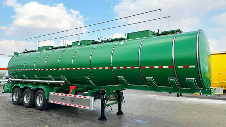 3 Axle Food Grade Stainless Steel Tanker Trailer for Sale in DR Congo
