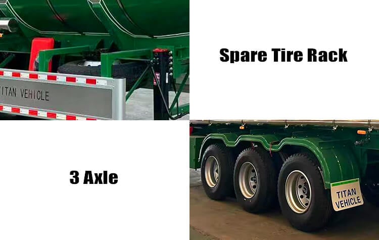 3 Axle Food Grade Stainless Steel Tanker Trailer for Sale in DR Congo