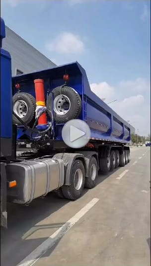 100 ton new rear dump trailer