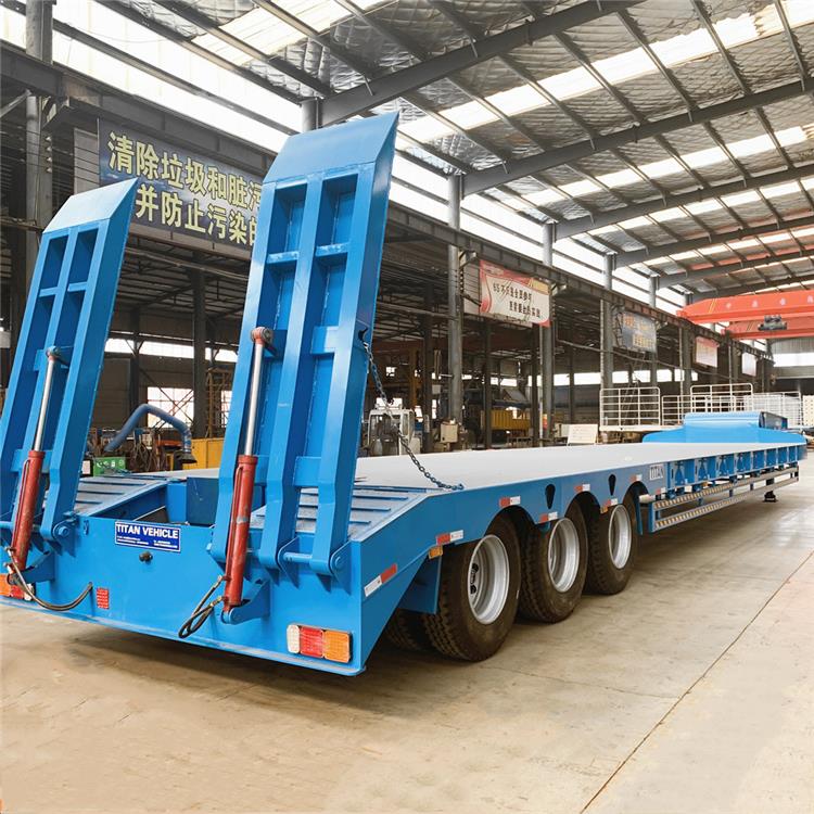 80 ton 3 axle Lowbed Trailer
