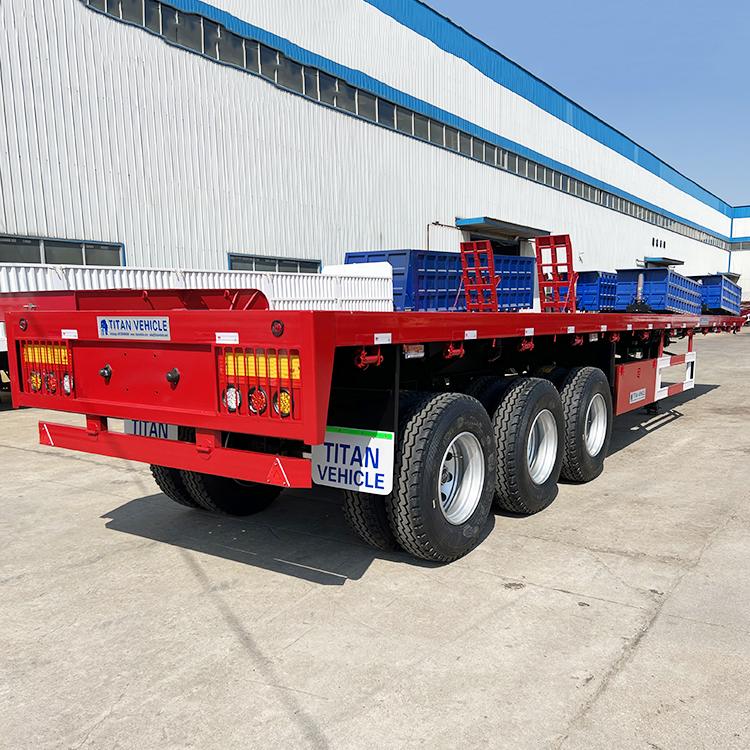 40 Foot Tri Axle Flatbed Container Trailer
