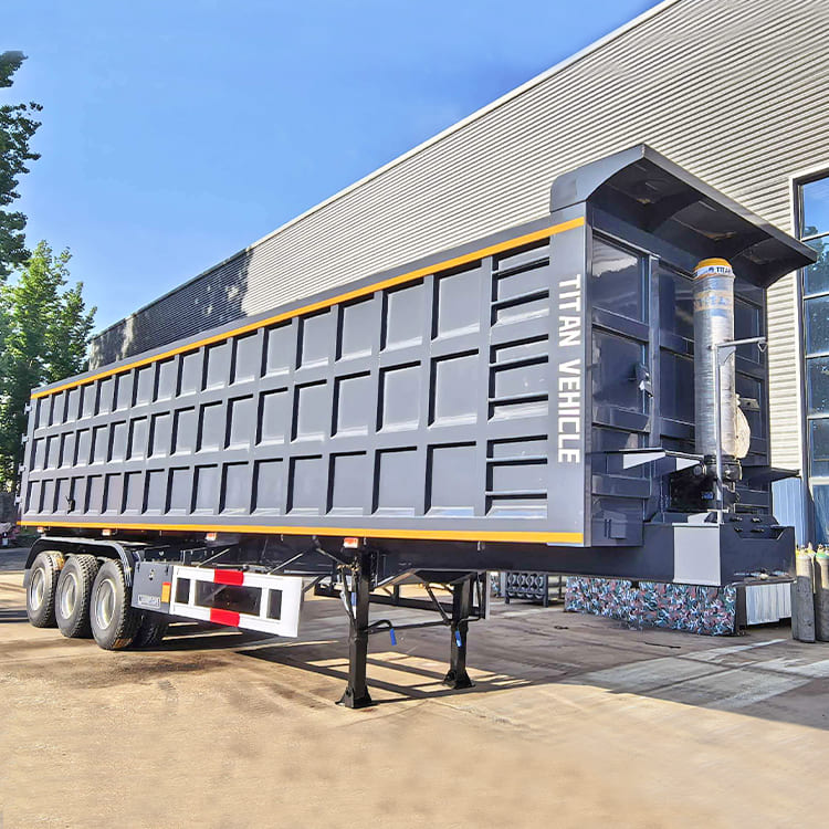 3 Axle 80T End Dump Trailer