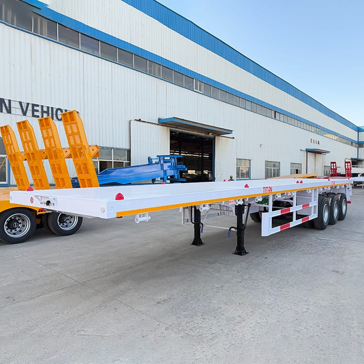 3 Axle 40FT Flatbed Semi Trailer